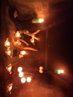 ホテルのロビーにあった灯火